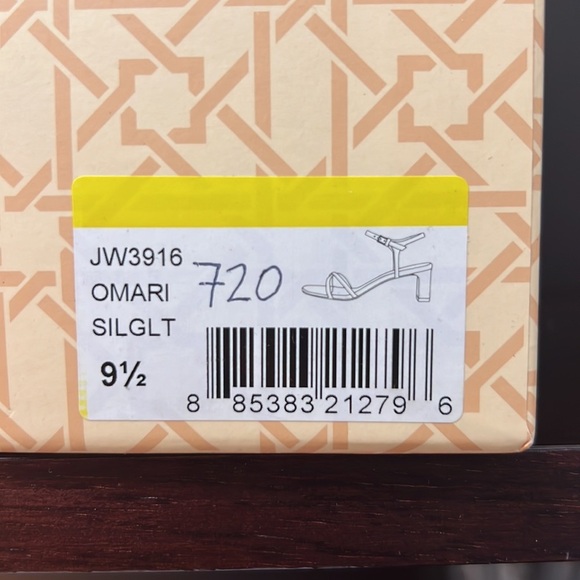 Jewel Badgley Mischka Omari Silver Glitter Party Wedding Formal Block Heel - Picture 15 of 15